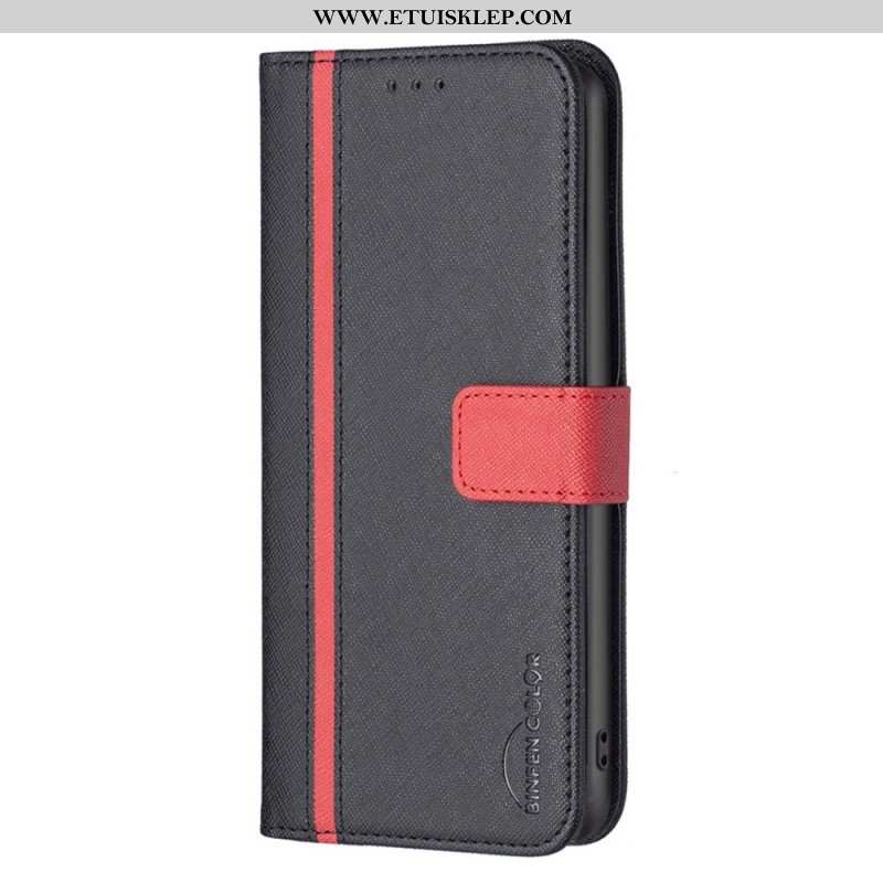 Etui Folio do iPhone 14 Dwukolorowy Kolor Binfen